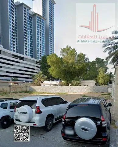 Residential land for sale in Ajman, Al Rumaila 2, with sea view. Area: 10,000 sq ft (land designated for hotel construction). G+9. Asking 6.5 M