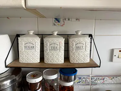 TEA COFFEE SALT SET