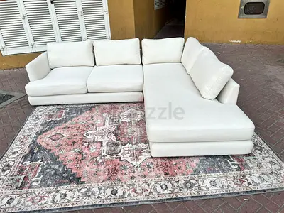 Selling Perfect condition West Elm Lshape sofa beige brand new condition