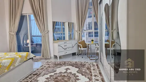 Fully furnished 2 bedrooms and hall for yearly rent | 3 bathrooms | Maid's room | 2 balconies | Modern finishes | Very elegant furniture | Spacious