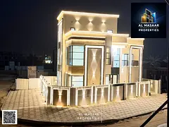 A luxurious villa for sale, combining elegance, comfort, and an ideal location in one of Ajman's