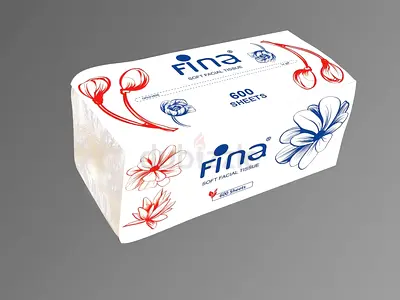 Pack of Fina Soft Facial Tissues (600 sheets) - Unopened