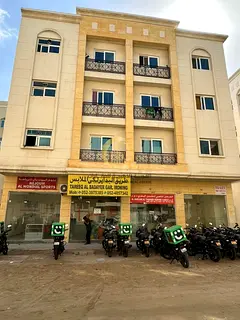 For sale: a building in the commercial area of Muwailih. Ground floor + 3 floors on an 18-meter stre
