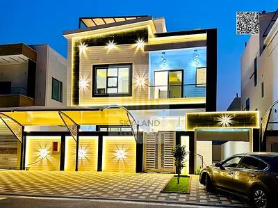 A golden opportunity! Luxury G+2 villa in Al Helio 2 - Ajman at a special price including registration fees and air conditioning.