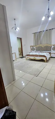 Studio apartment for monthly rent in Ajman Corniche, separate kitchen, excellent size