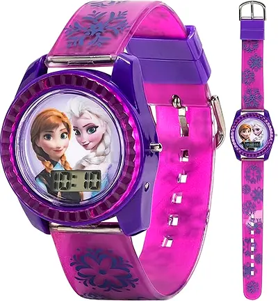Kids Frozen-themed Digital Watch (Pink/Purple)
