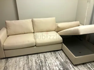 As perfect condition IKEA vimle beige color sofabed with storage
