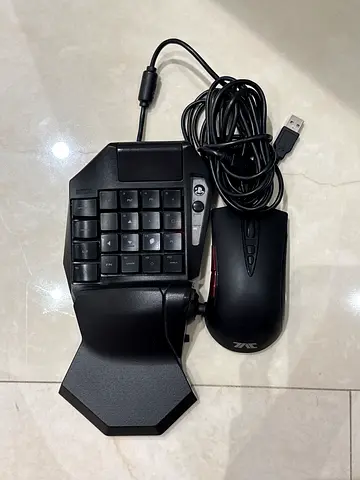 Wired USB Gaming Keypad + Mouse (PS4) - Good Working Condition