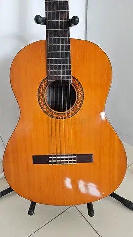 Yamaha Classical Guitar with guitar stand and high quality hard travel case