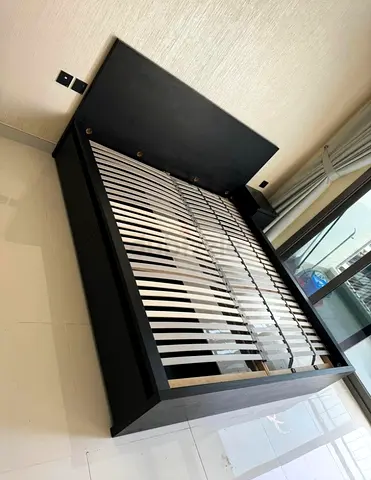 IKEA Malm Queen size bed frame with ikea mattress.