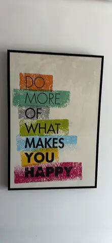 Framed Wall Art: Do More Of What Makes You Happy Print