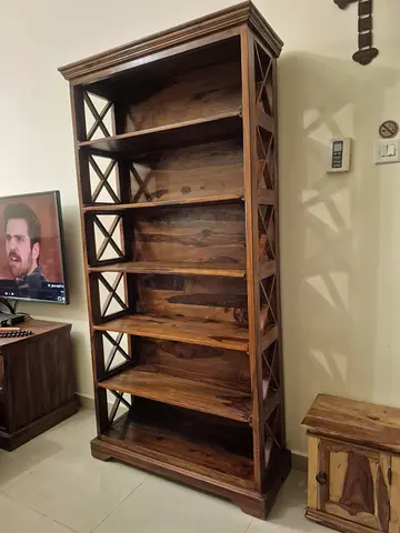 solid wood book case