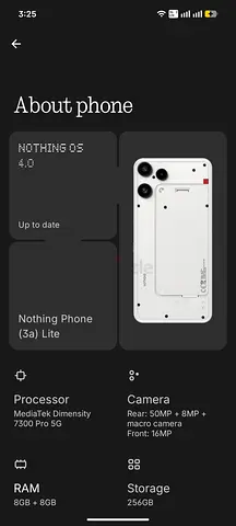 Nothing 3a lite