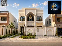 Villa overlooking two streets, two floors and a roof, classic design, price includes electricity an