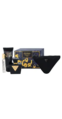 Guess seductive noir set for women 75ml, Eau De Toilette 100 ML body lotion 15ml with mini pouch