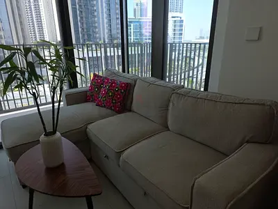 L-Shaped Convertible Sofa Bed from Home Center