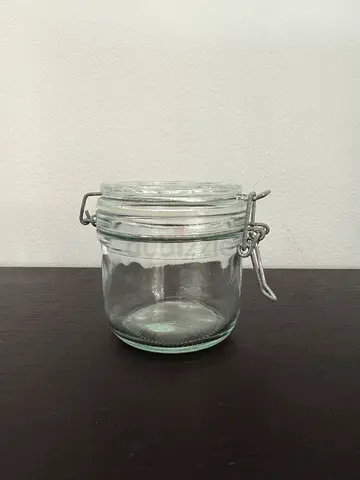 Flip Lid Glass Jar