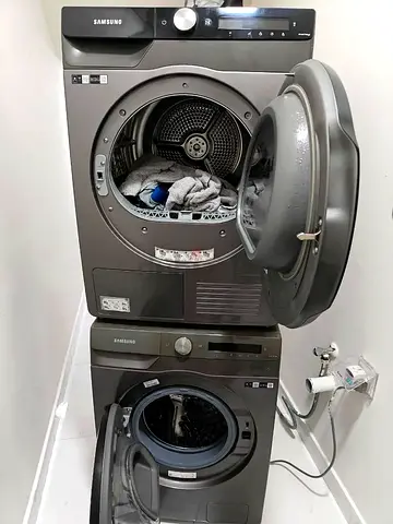 Samsung latest model 9 kg door in door washer and 9 kg heatpump dryer separate set freestanding