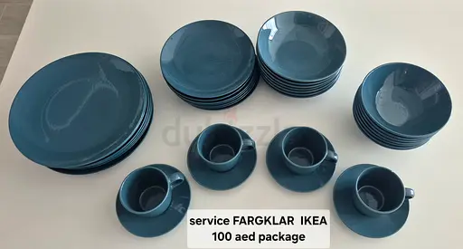 Service Kitchen FARGKLAR IKEA 38 pièces