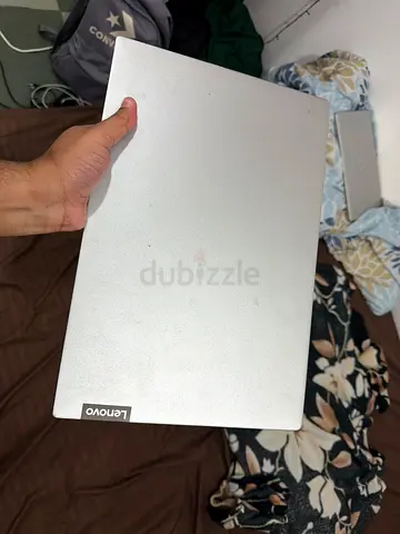 Silver Lenovo Laptop (closed) — Good Condition