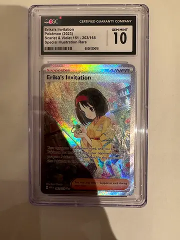 Pokemon 151 Erikas Invitation CGC Gem Mint 10