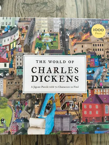 The World of Charles Dickens 1000-piece Jigsaw Puzzle (70 Characters to Find)