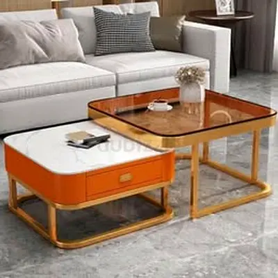 MOJO RAYAL Brand New Coffee Table Set of 2 with Drawer,