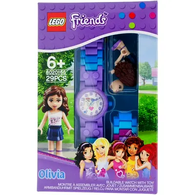 LEGO Friends Olivia Buildable Watch with Mini Figure #8020165 (29PCS) - Purple/Blue