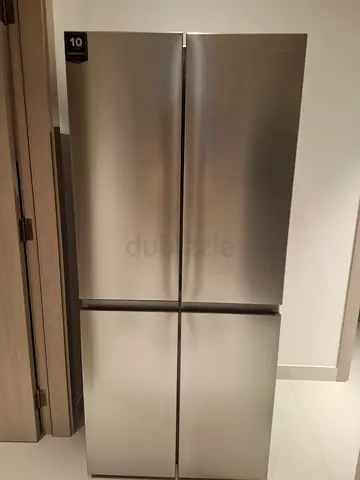 Free delivery Hisense Four-Door Stainless Steel Refrigerator - Excellent Condition