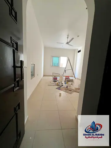 Largest 1-bedroom apartment with living room in Al Qulayah, with central AC and gas, separate kitchen, close to Royal Hotel, and easy access.
