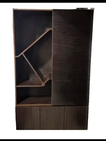 Cupboard- Stylish, dark Cupboard with extra storage area