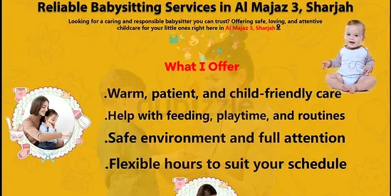 Babysitting Services Available – Al Majaz 3 (Near Al Safya Park)