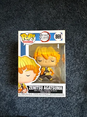 Funko Pop Demon Slayer Zenitsu Agatsuma #869 Original Vinyl Figure