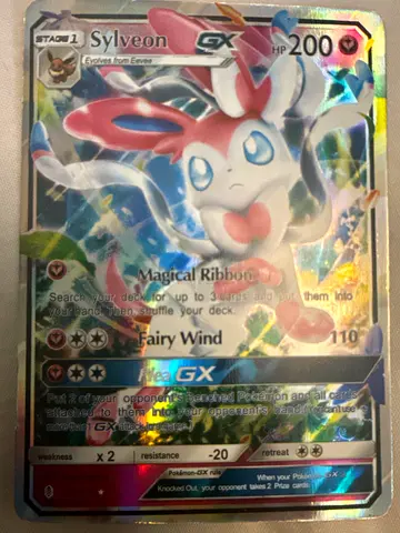 Slyveon gx rare Pokémon card