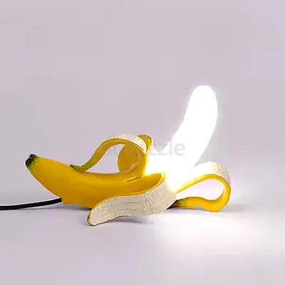 Novelty Banana Table Lamp Set of 2 - Fun Decorative Light