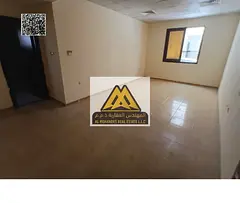 Studio in Al Alia, Ajman, large space, semi-separate kitchen, central AC. 16,000 yearly, 4 payments,