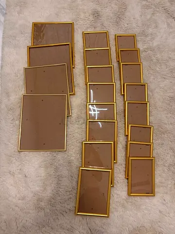 Gold Photo Frames — Various Sizes