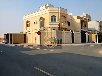 Corner VIP furnished villa for monthly rent in Al Zahya Ajman with 4 master rooms large kitchen mai