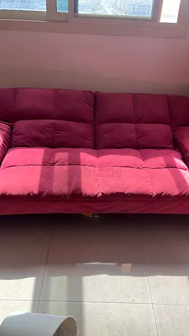 Compact Pink Convertible Sofa Bed