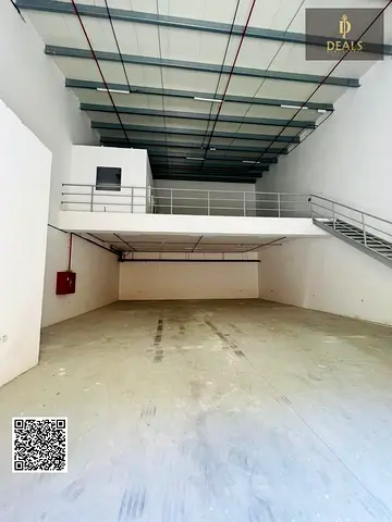 Brand New Warehouse for Rent in Al Jurf 3 | 3,500 Sqft with Mezzanine | 2 Offices | 25 kW Power
