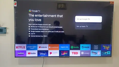 65 inch Smart LED TV (Google TV) - Good Working Condition