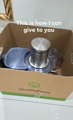 Used Food Processor / Electric Chopper - Stainless Steel Base, Complete Parts