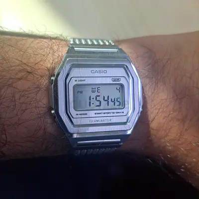 Casio Vintage Stainless Steel Digital Watch - Illuminator (Used)