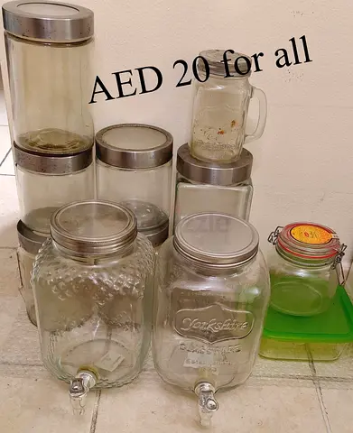 Glass Dispenser and Glass Containers for sale