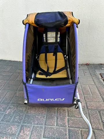 Burley single child bike/stroller trailer - good condition
