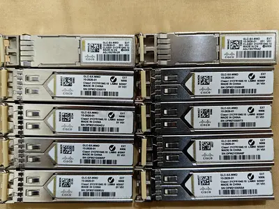 Cisco GLC-SX-MMD 1000BASE-SX, Multi-Mode Fiber (MMF), 850nm wavelength.
