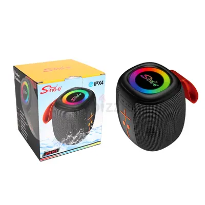 Portable Bluetooth Waterproof Speaker with RGB Light - Compact