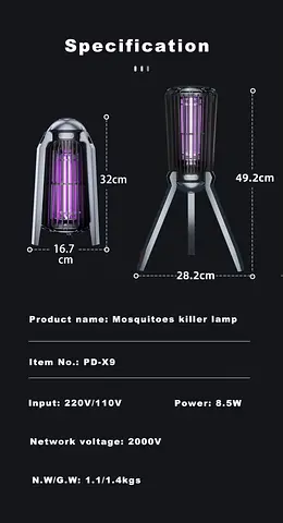 Large Mosquito Killer Outdoor/Indoor - UV Insect Trap