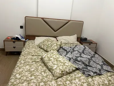 Home Box Bed Set - Bed with two matching bedside tables + dressing table - good condition