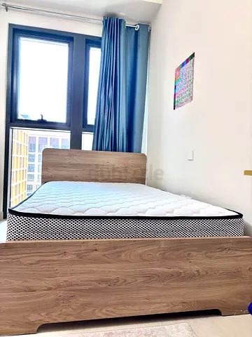 Bedroom Set: Bed (120x200) + Mattress + Matching Dressing Table with Mirror